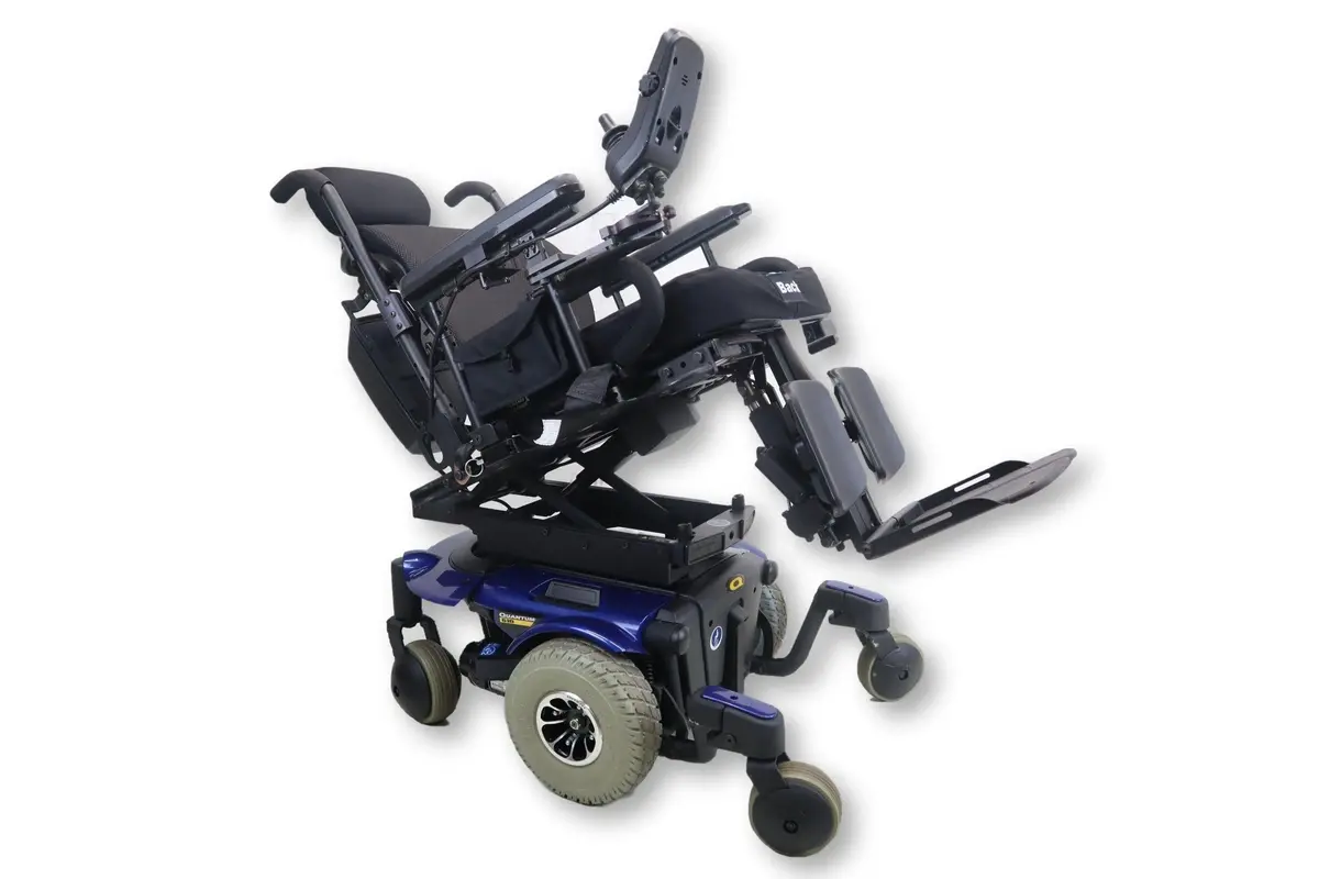 Pride Mobility Quantum 610 Rehab Power Wheelchair | 17 X 21 Seat | Tilt, Power Legs 1