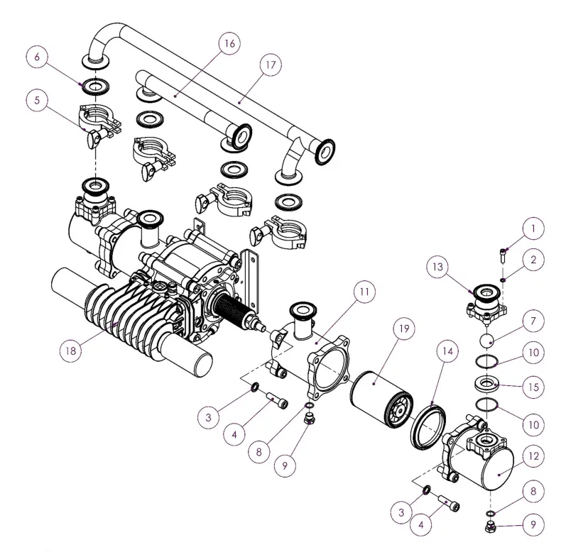 Binks 194242 Maple 15 Pump 70Mm Piston Assembly 1