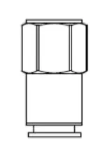Binks 1/4" X 3/8" Push Lok Adapter Tube Fitting 54-4976 1
