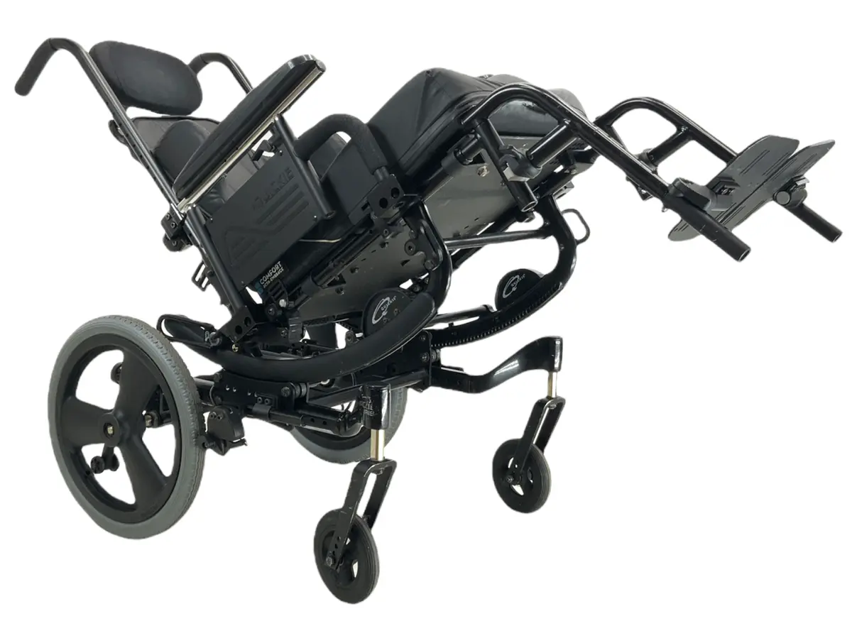 Quickie Iris Tilt-In-Space Manual Wheelchair | Intelligent Rotation In Space Technology | 16" X 21" Seat 1
