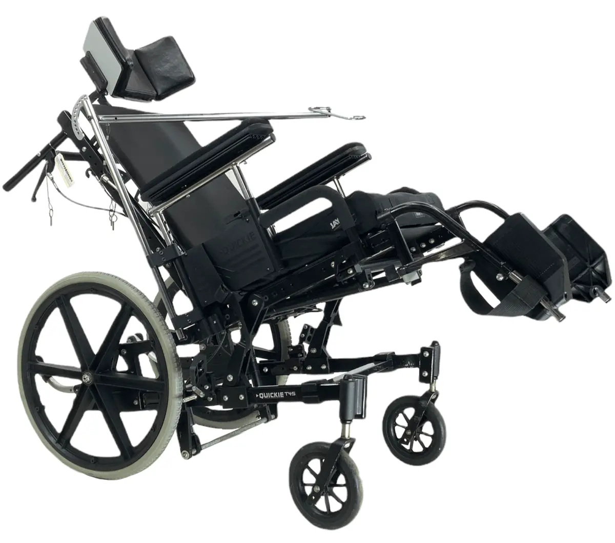 Quickie T45 Tilt-In-Space Manual Wheelchair | 17" X 18" Seat | Iv Pole, Push Handles 1
