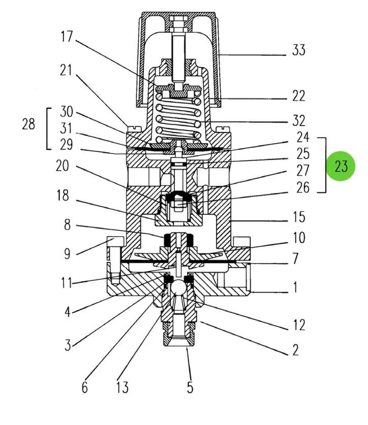 Sames® 016-180-400 Piston Assembly; Low Pressure Fluid Regulator 1