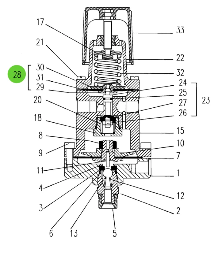 Sames® 016-180-500 Diaphragm With Seat Assembly; Low Pressure Fluid Regulator 1