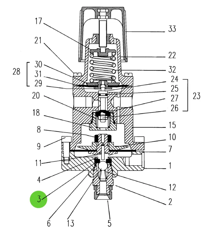 Sames® 055-610-004 Seat; Low Pressure Fluid Regulator 1