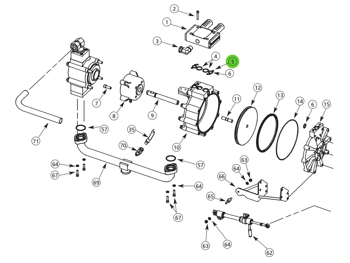 Binks 237-542 O-Ring; Unison Pump 1