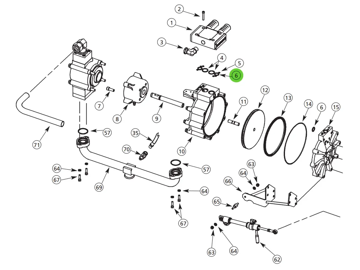 Binks 237-62 O-Ring; Unison Pump 1