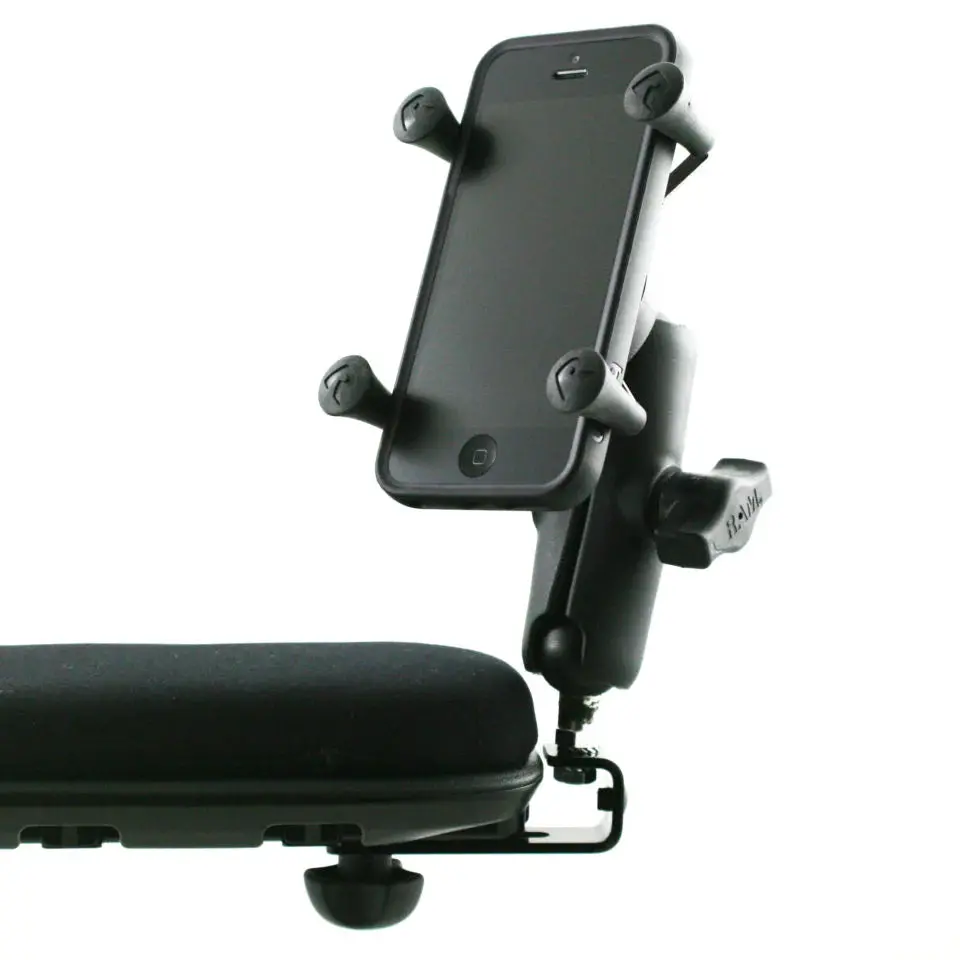 Ram X-Grip Phone Holder Accessory For Electric Wheelchairs | 324166 | Adjustable Mounting Position 1