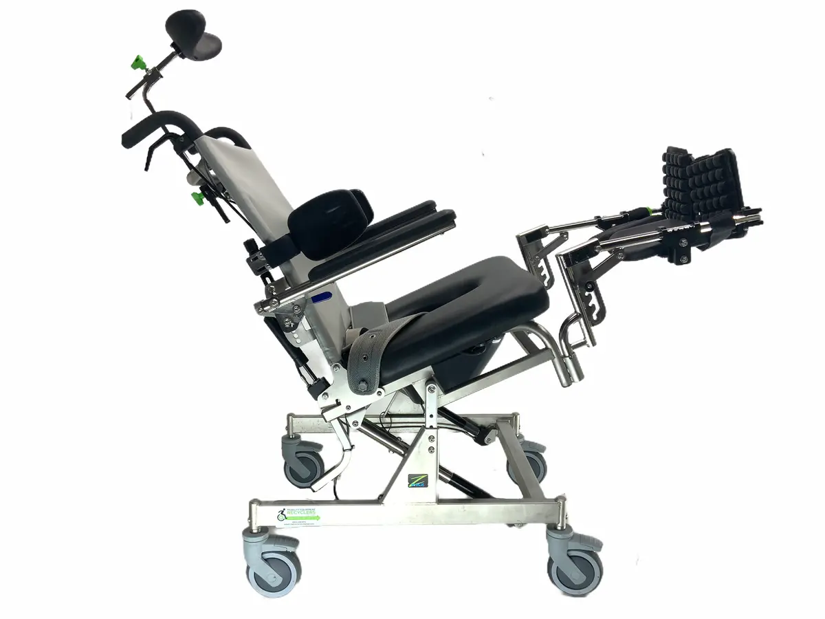 Raz At Commode Shower Chair | 22" X 19" Seat | Tilt, Recline, Elevating Legs 1