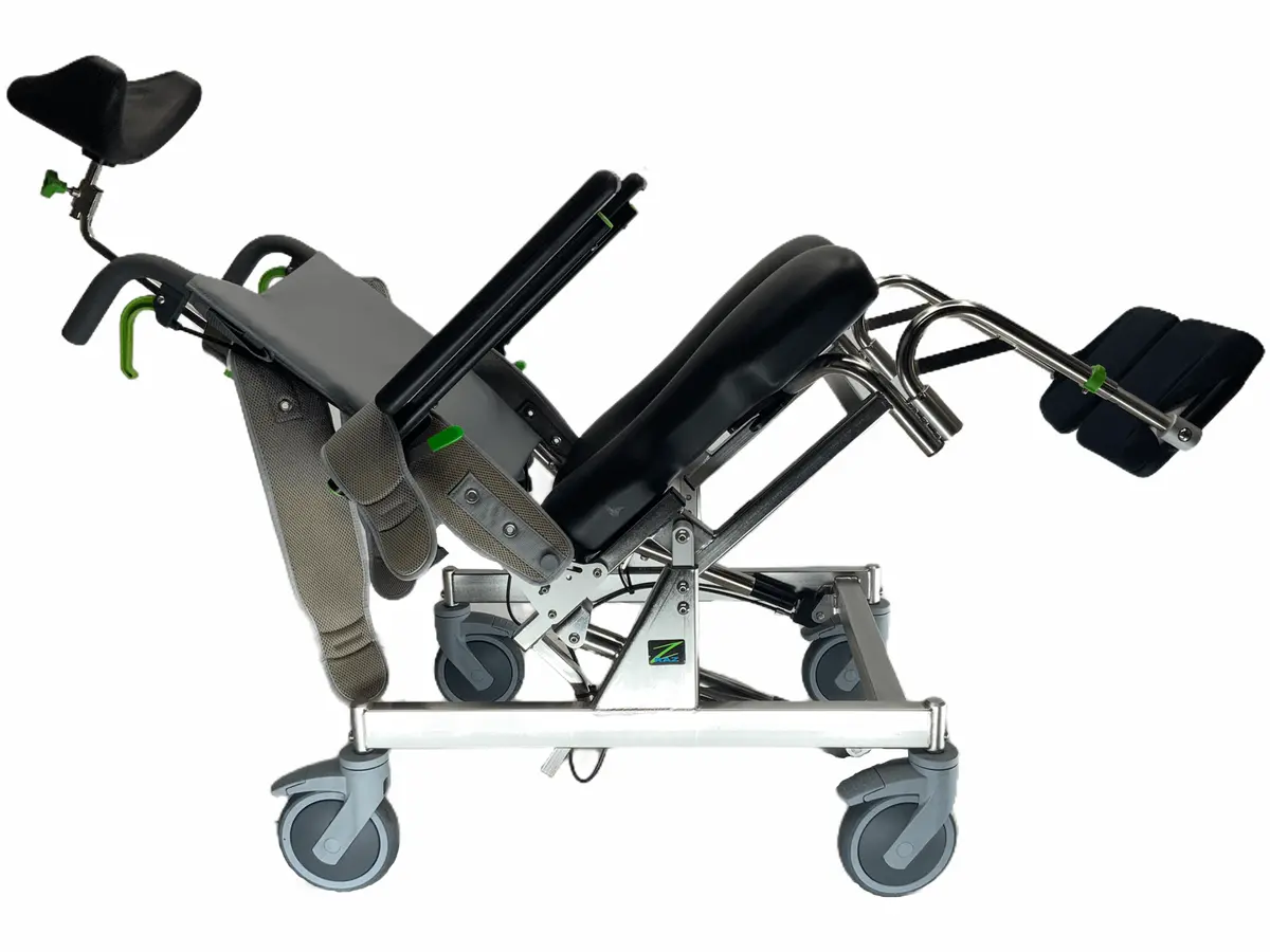 Raz-At Commode Shower Chair | Tilting & Removable Leg Rests 1