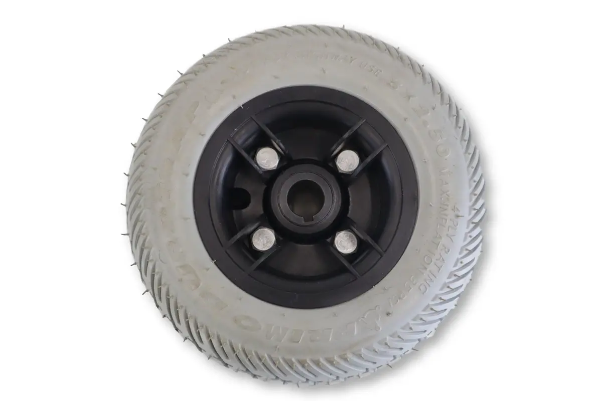 Drive Wheel Assembly For Pride Mobility Go-Go Ultra, Sonic, Dart, Bebop Mobility Scooters | Flat Free 8" X 2.50" | Whlasmb1444 1
