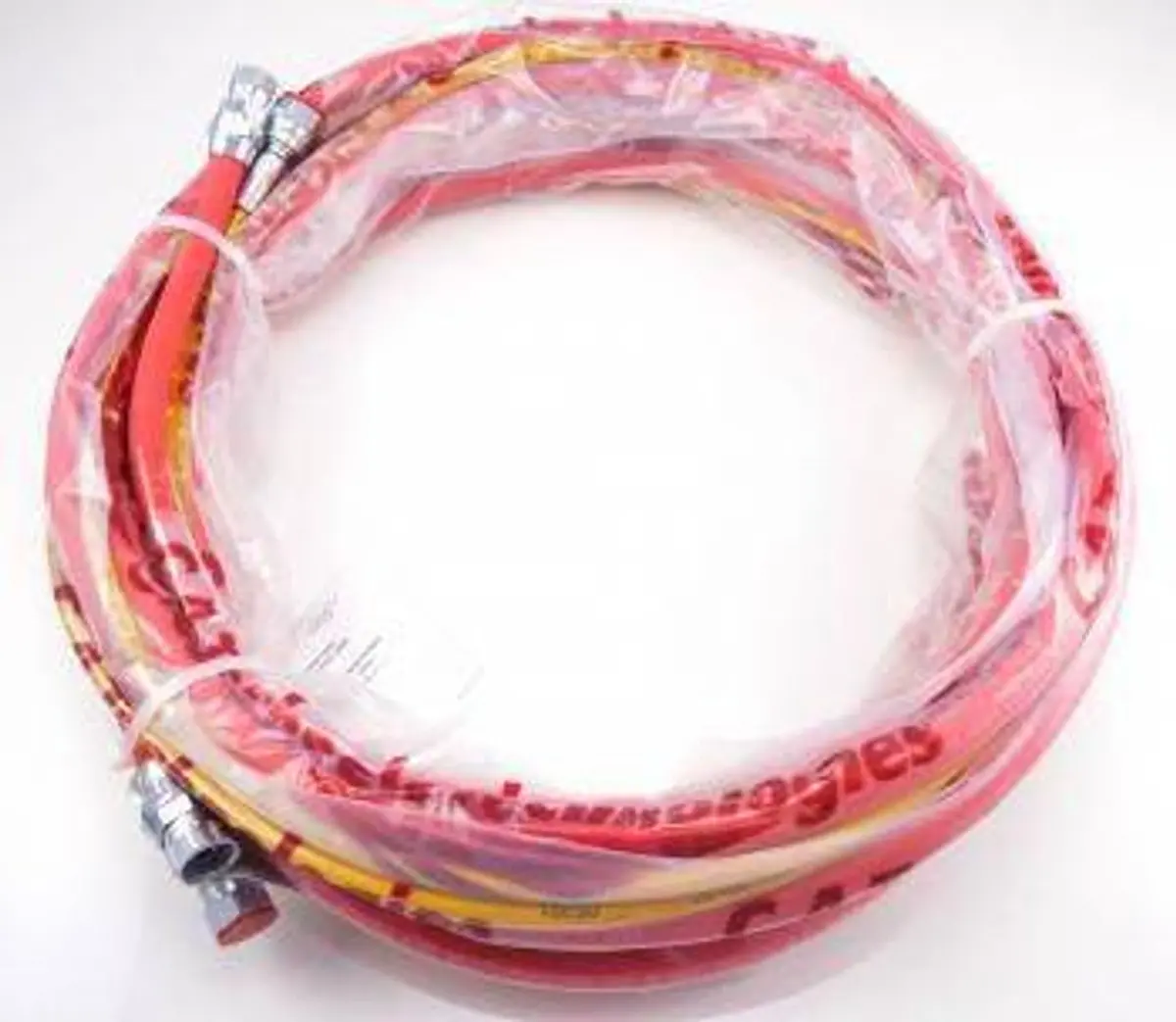1/8” Aaa Fluid & Air Hose Set – Yellow Fluid/Red Air (1885 Psi) - Fittings: 1/4” X 1/4” Nps Females 1