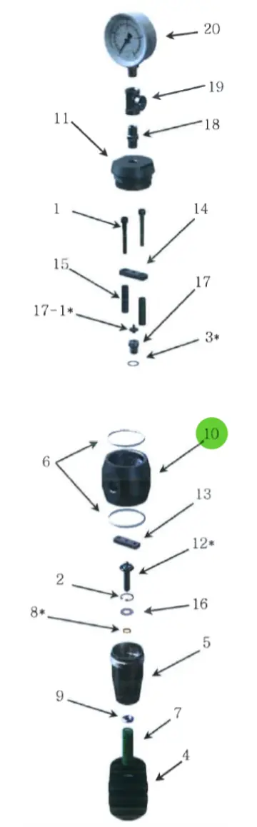 Regulator Housing; High-Pressure Fluid Regulator 1