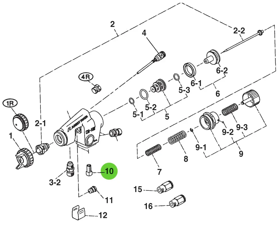 Anest Iwata 93811580 Lpa/Wa Bolt Set 1