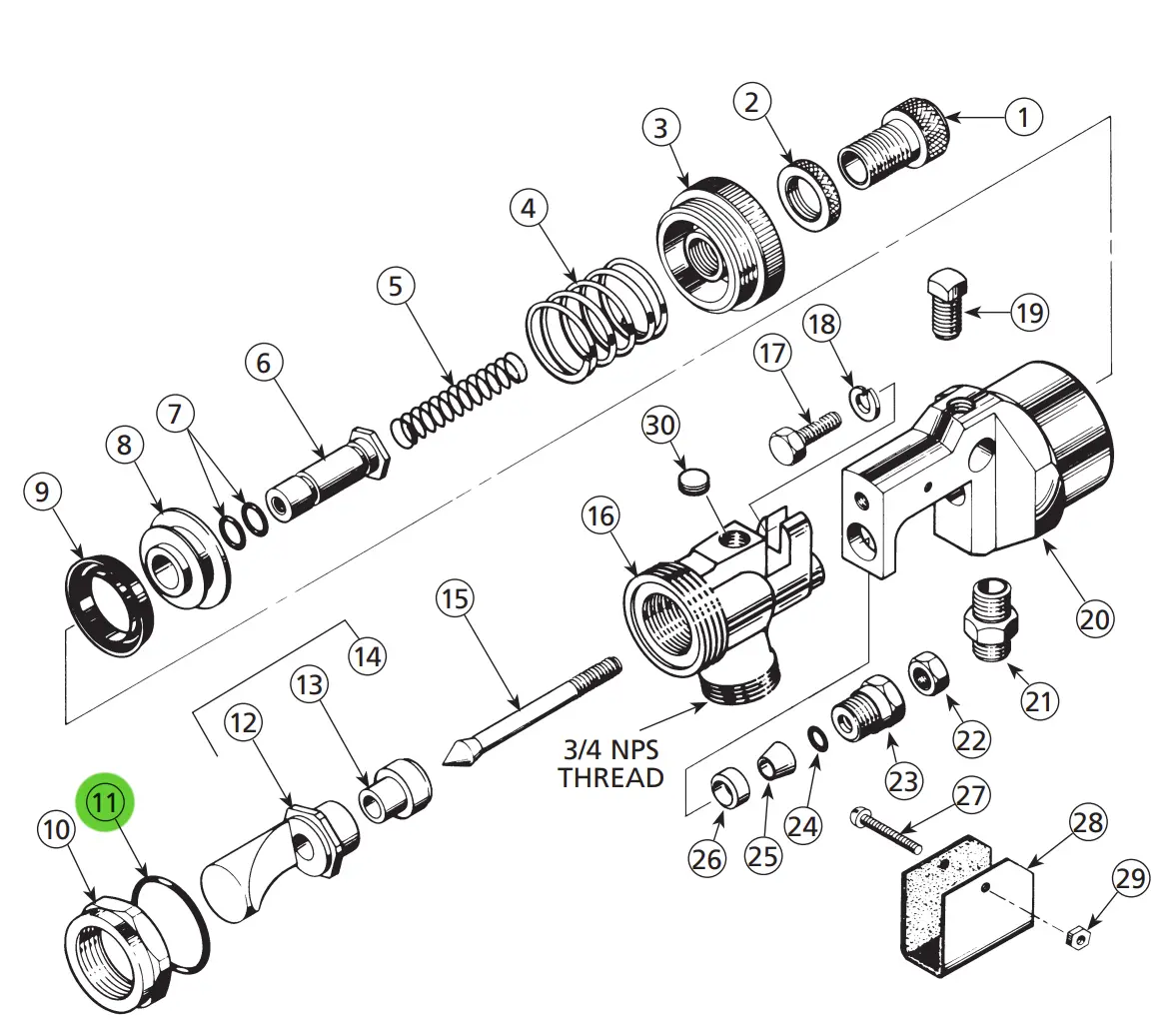 Binks 20-3829 O-Ring 1-1/4Id X 1-7/16 1