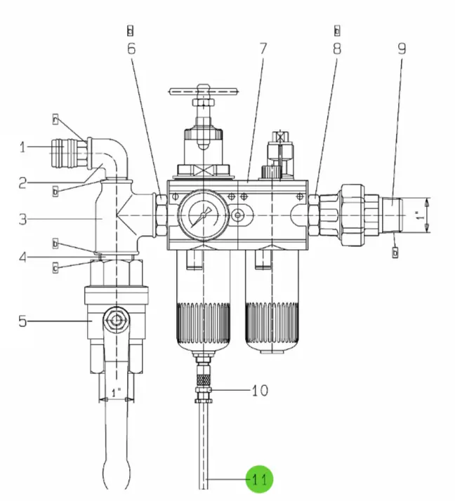 Wiwa 0643925 Hose, 0.8M 1