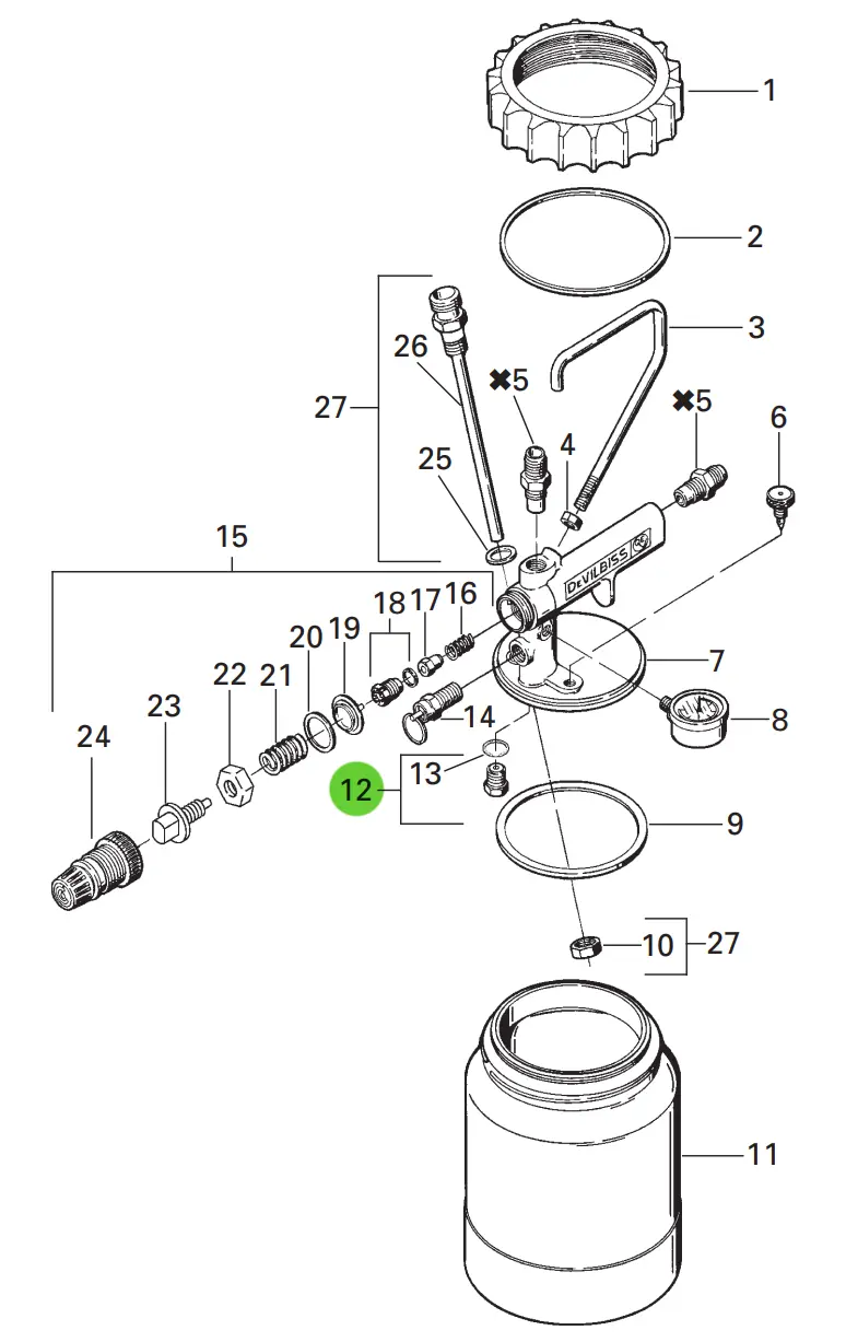 Devilbiss Kb-432-K3 Kb Check Valve Assembly (Kit Of 3) 1