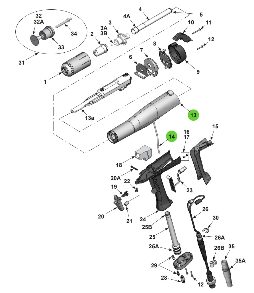 Aftermarket Nordson® 1088506 Body Assembly Kit (Non-Oem) 1