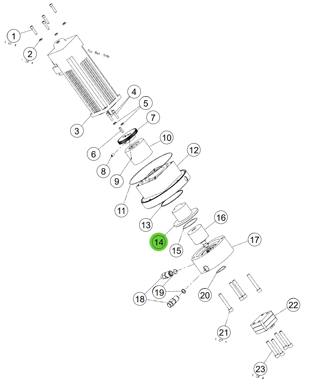 Ransburg 22-945 Coupling Housing Assembly 1