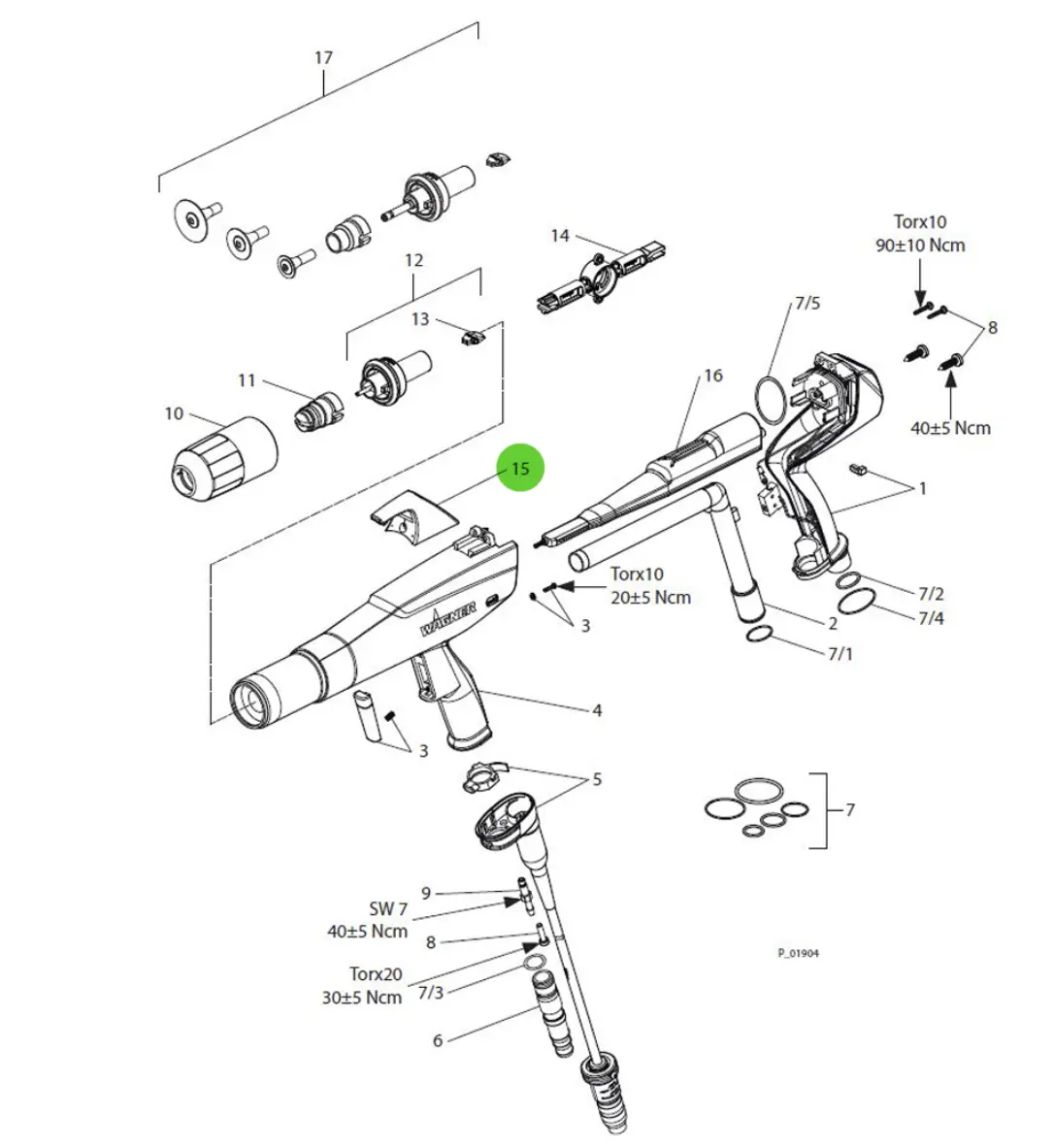 Wagner 2320330 Gun Hook X1 Sp 1