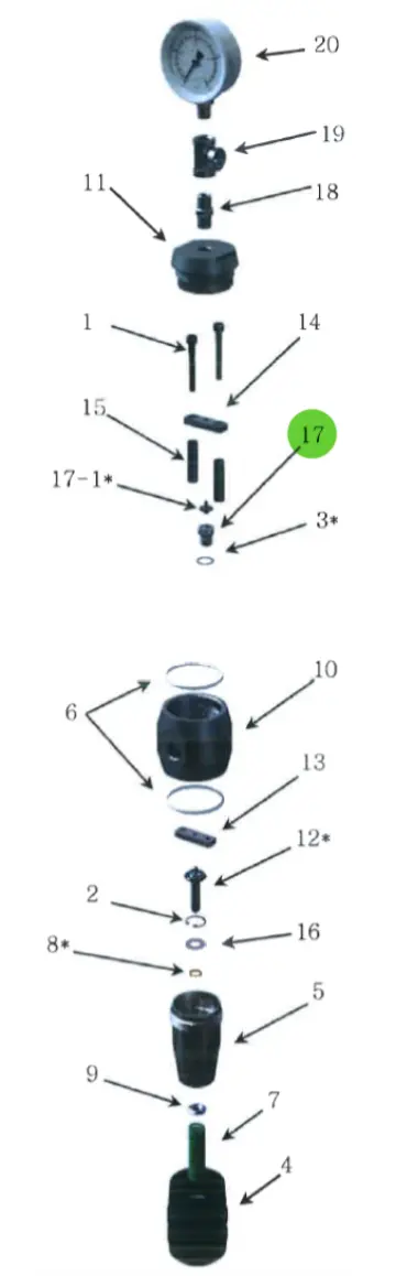 Valve Seat; High-Pressure Fluid Regulator 1