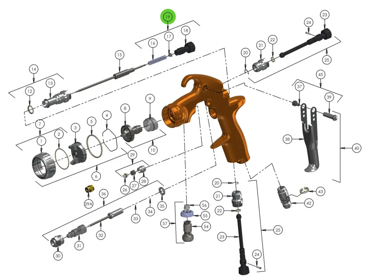 Needle Adjusting Screw Kit For Advance Hd 1