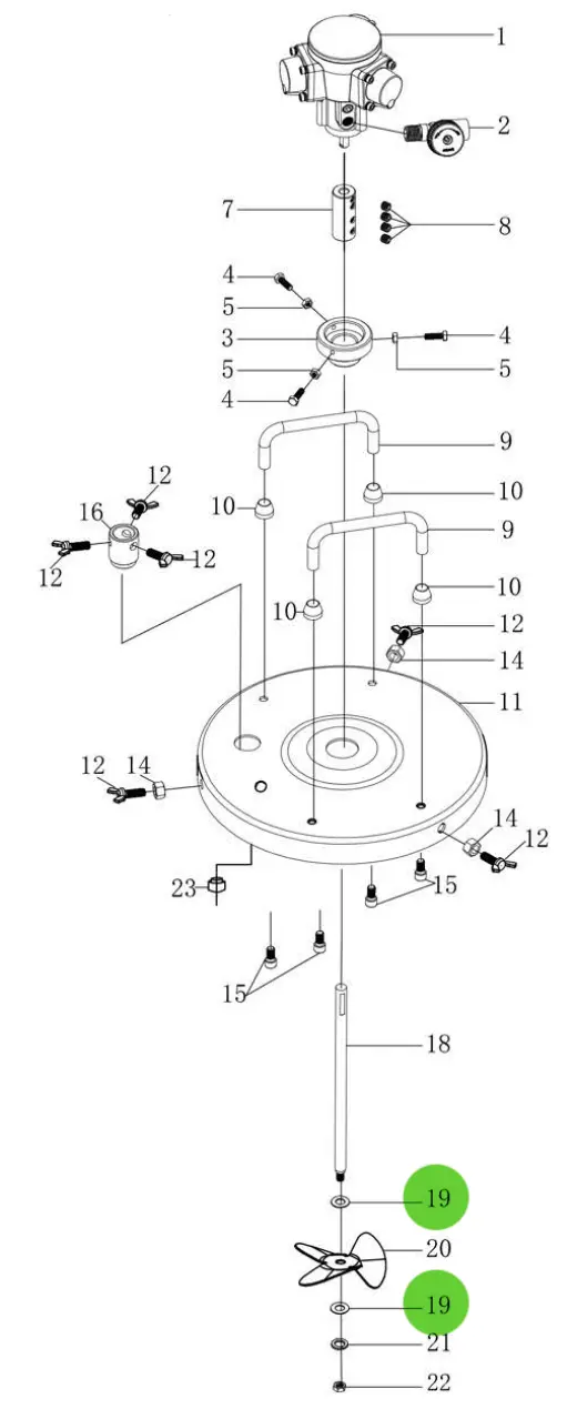 Total Finishing Gasket; For 5 Gallon Agitator 1