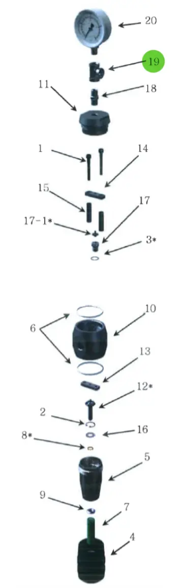 Tee Fitting; High-Pressure Fluid Regulator 1