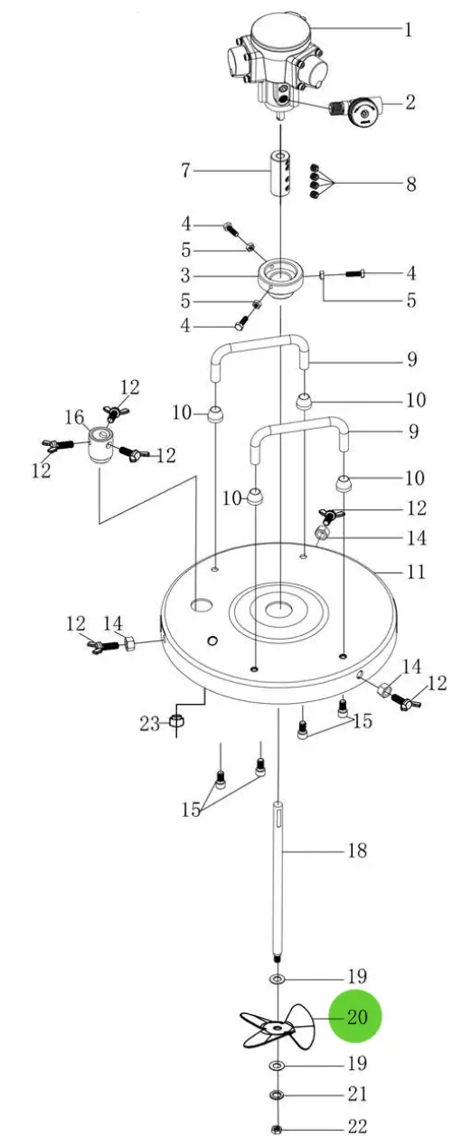 Total Finishing Agitating Rod Blade; For 5 Gallon Agitator 1