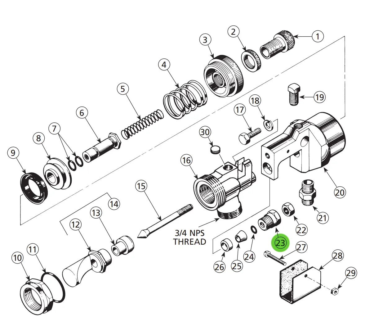 Binks 54-1198 Take-Up Screw 1