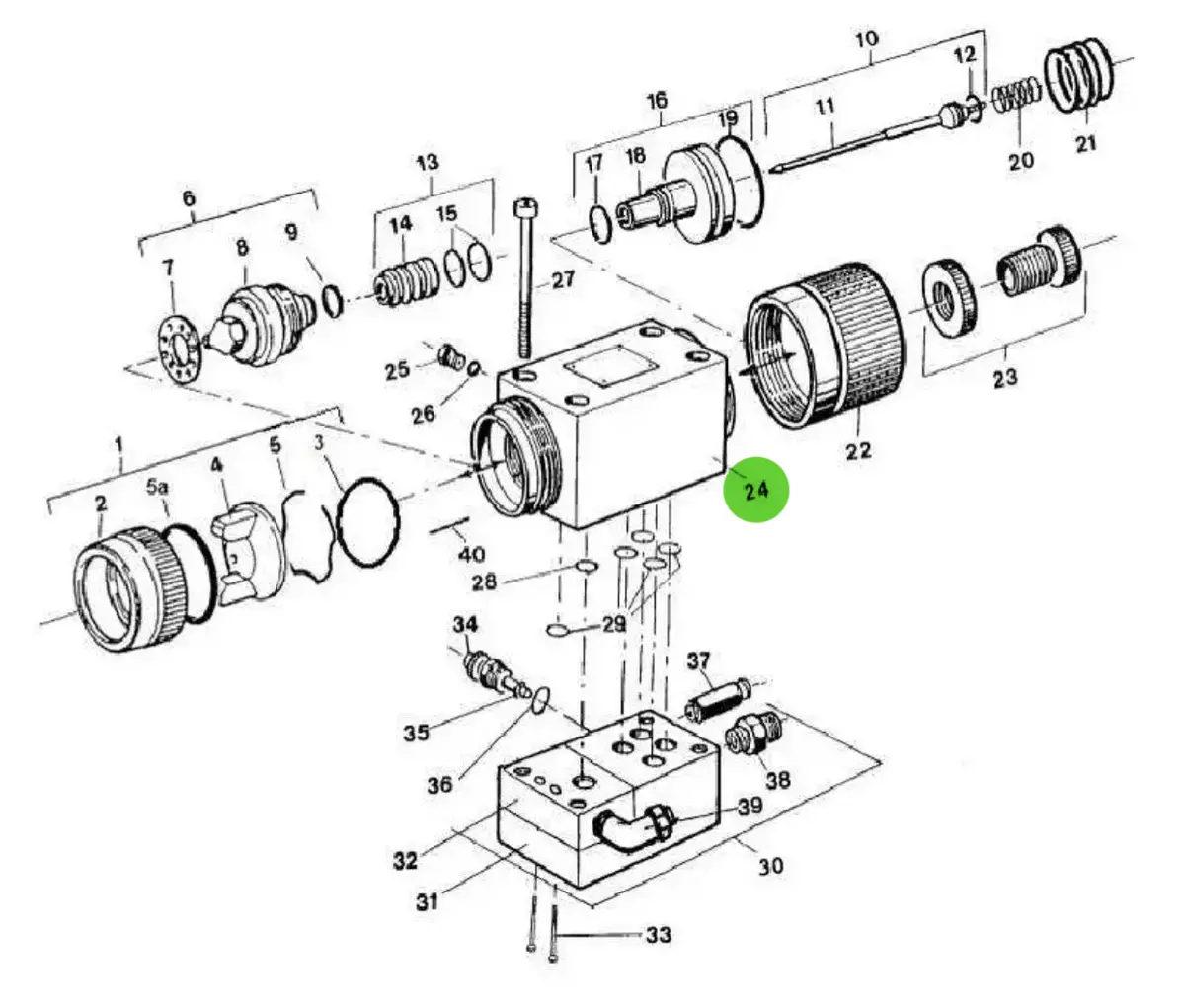 Sames® 129-268-020 Body; A 25 Hti Spray Gun 1