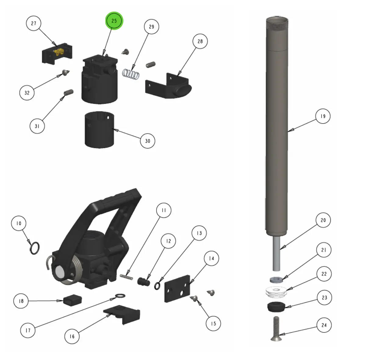 Hero Bl-1501 End Cap Assembly 1