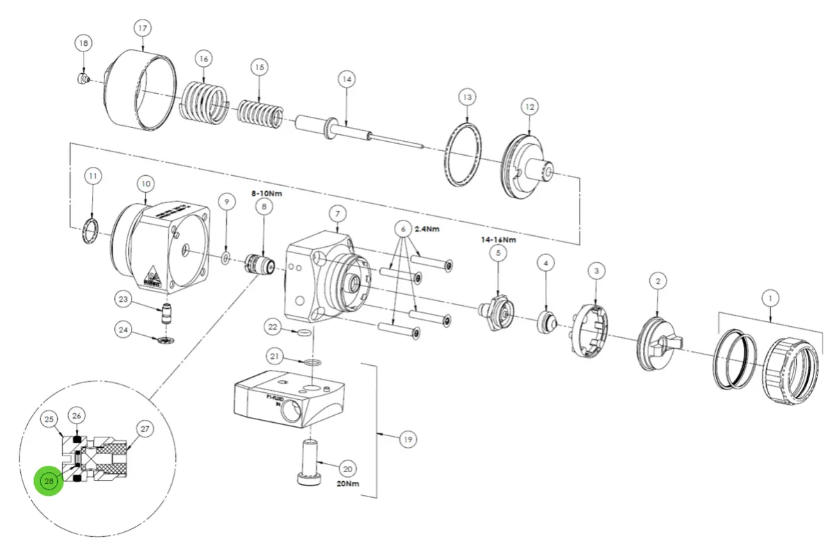 Binks Spa-46X-K4 O-Ring Kit Of 2 1