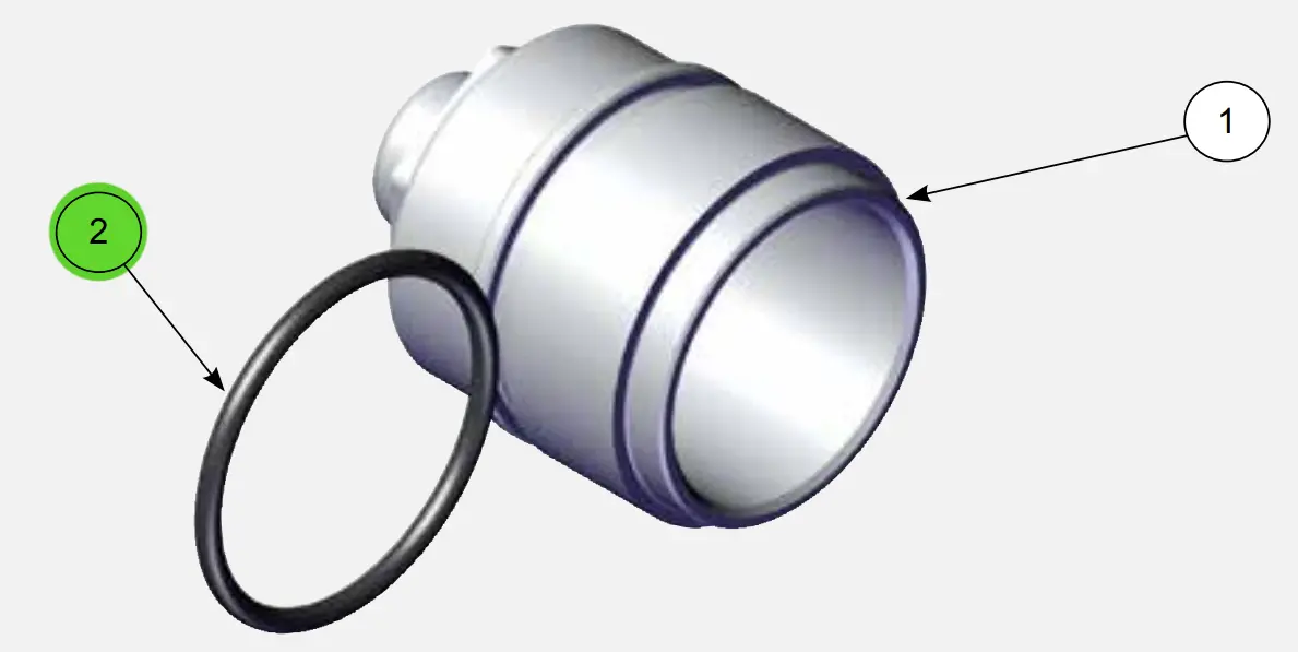 Ransburg 79001-12 O-Ring, 2-021, Perfluoroelastomer 1