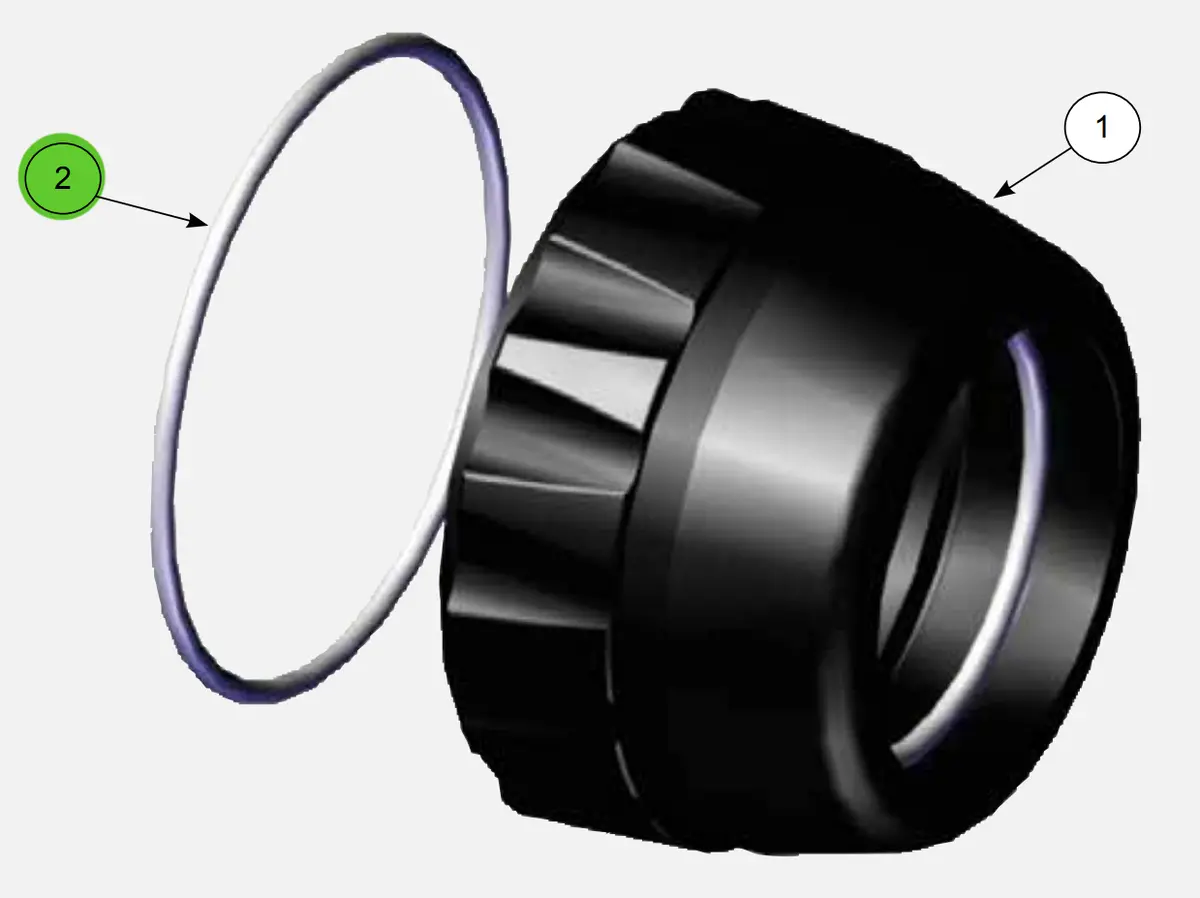 Ransburg Lsor0005-17 O-Ring, Fep Encapsulated, Viton 1