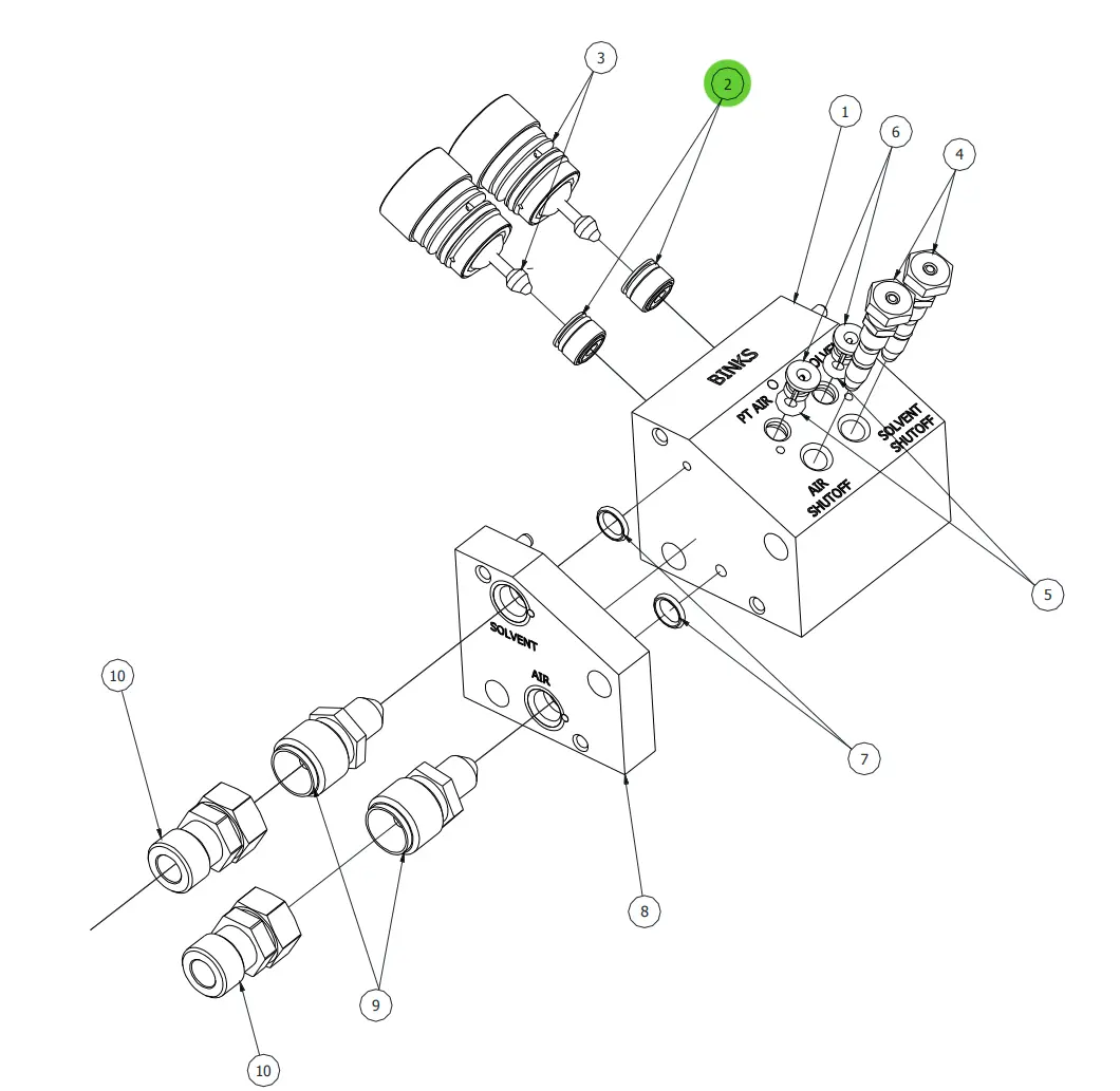 Ransburg 77367-00 Valve Seat Assembly 1