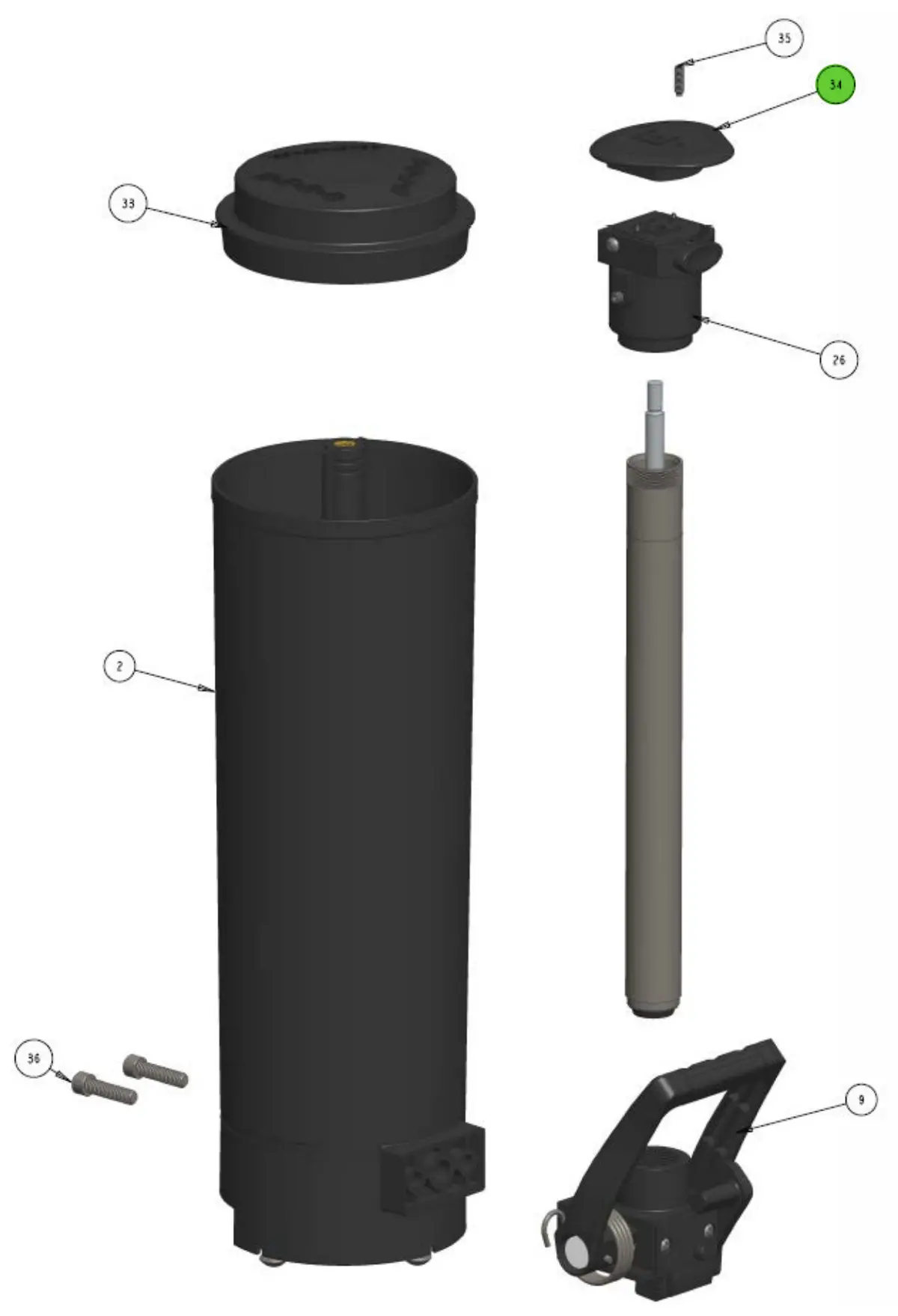 Hero Bl-1000 Plunger Handle 1