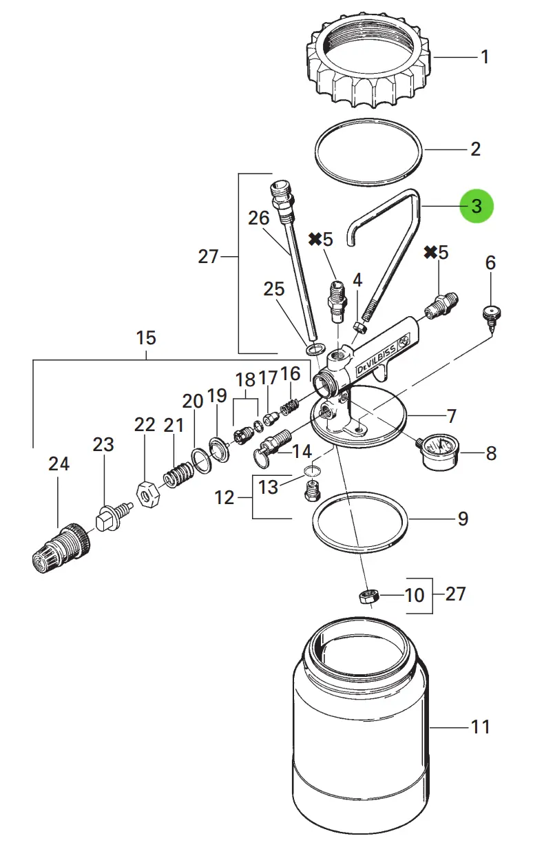 Devilbiss Kb-74 Handle 1
