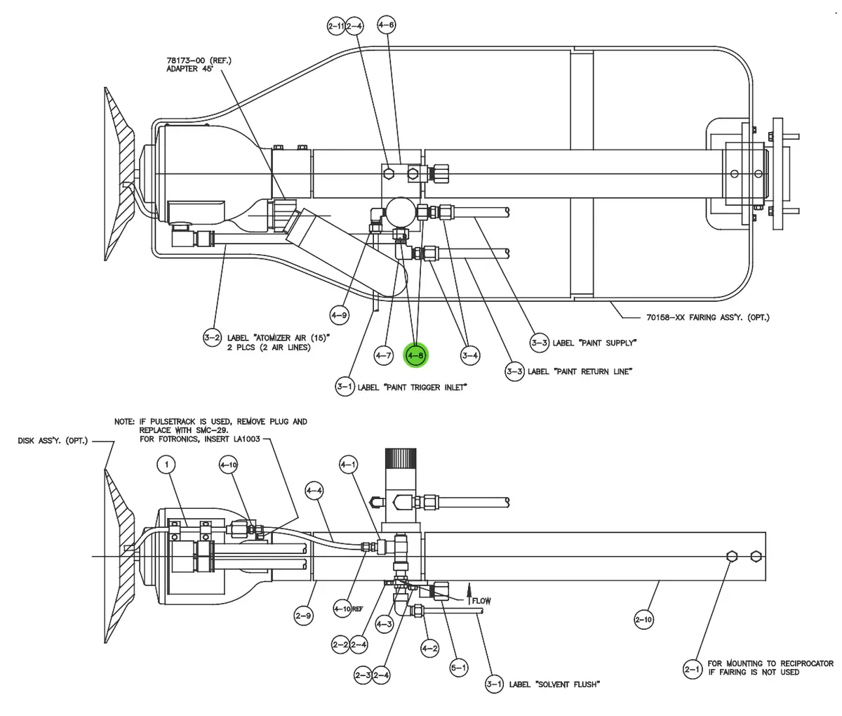 Ransburg Ssp-39 Reducing Adapter,1/8 Npt(M) X 1/4 Npt(F) 1