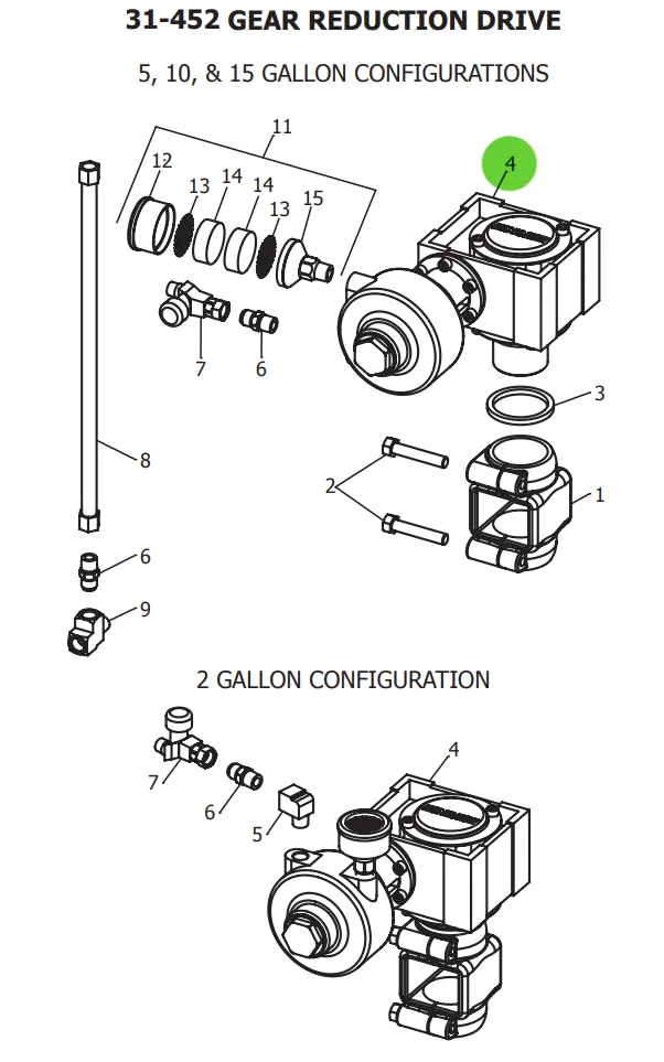 Binks 31-434 Agitator Drive, 15:1 Flex-Coupled 1