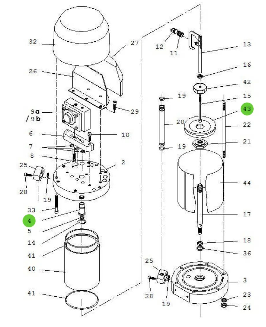 Sames® 146-270-995 Air Motor Repair Kit 1000-4 1