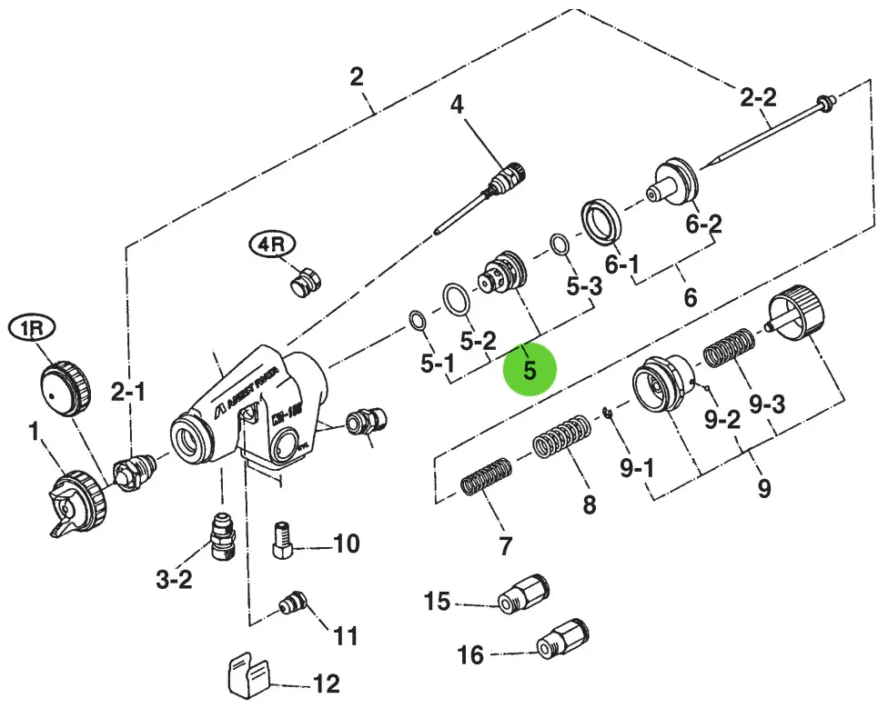 Anest Iwata 93805620 Lpa/Wa Air Valve Seat Set 1