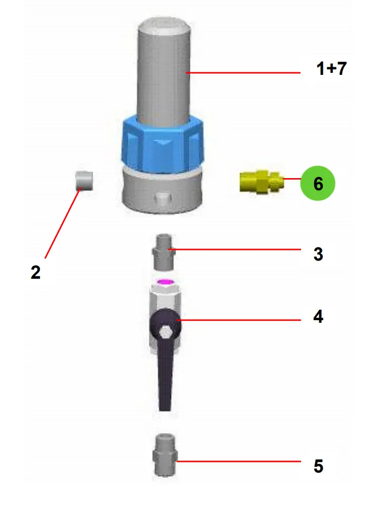 Sames® 905-210-503 Adaptor, Stainless Steel, Double Male, 3/8 Npt - # 5 Jic (1/2 Jic) 1