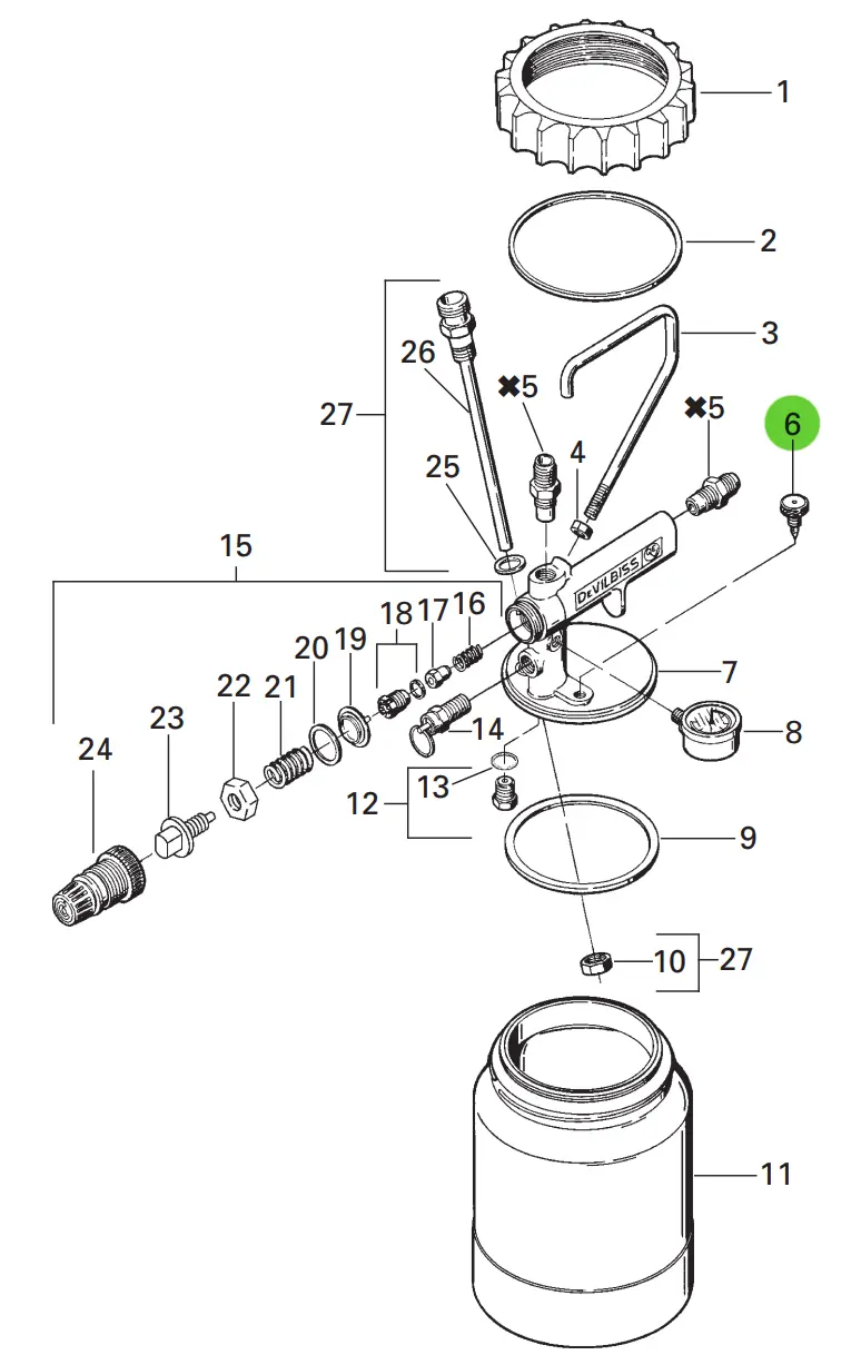Devilbiss Kb-66 Pressure Relief Valve 1