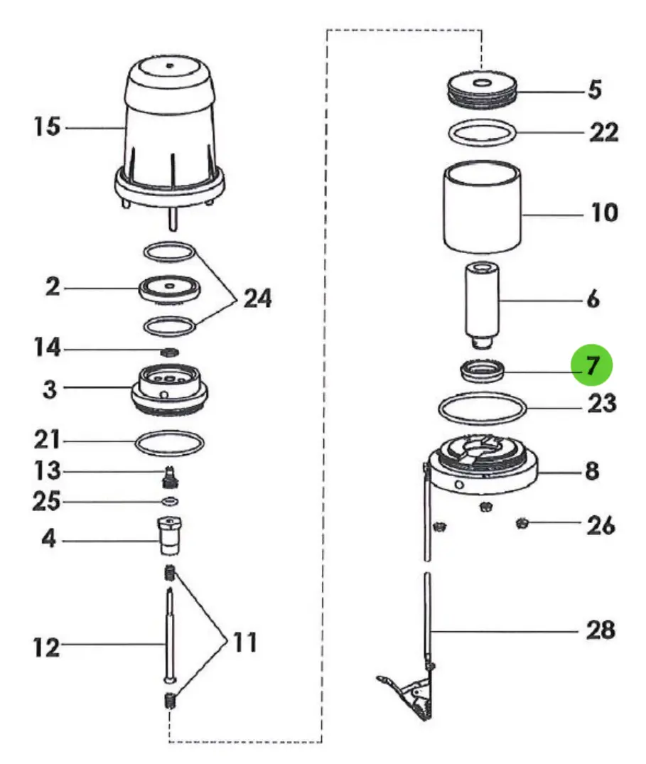 Sames® 109-210-401 Air Motor Seal, Model 340-2 (Qty 10) 1