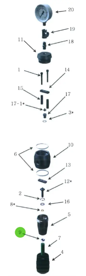 Spring Lockater; High-Pressure Fluid Regulator 1