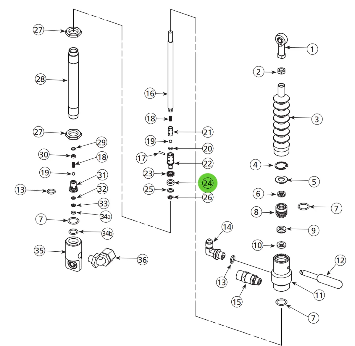 Binks 207-11832 Guide; Catalyst Pump 1