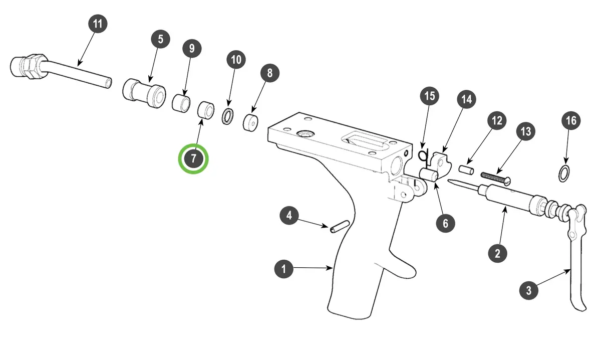 Ransburg #2 Process Gun Sleeve 1