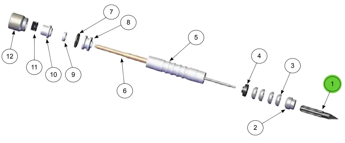 Ransburg High Wear Electrode Assembly 1