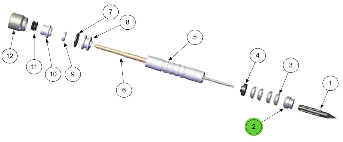 Ransburg Electrostatic Gun Male Adapter 1