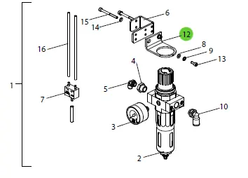 Wagner 2331938 Fastening Angle Mounting Bracket 1